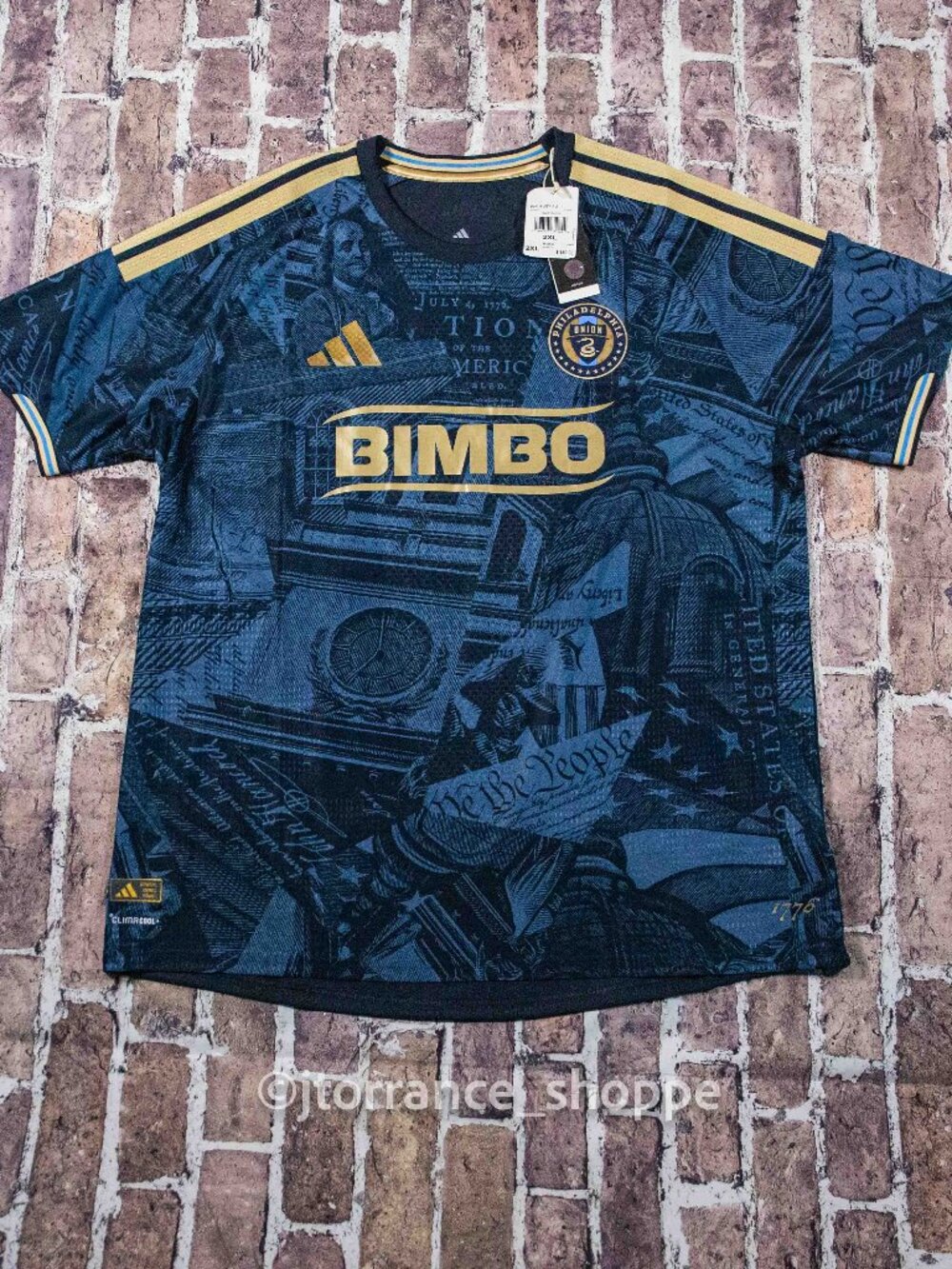 XXL ~ Philadelphia Union Adidas 26-27 Soccer Home Mens Jersey New MLS reg $150
